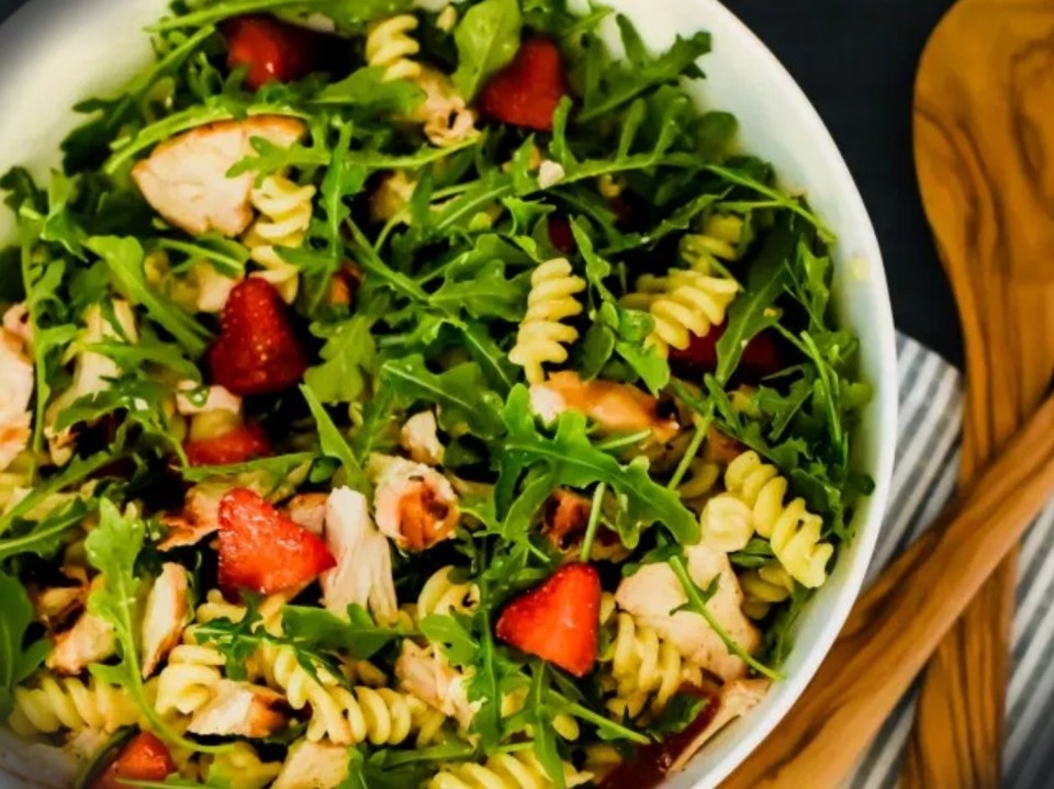 Strawberry Brie Pasta Salad
