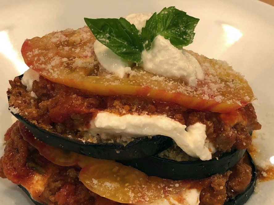 Eggplant Tomato Stack